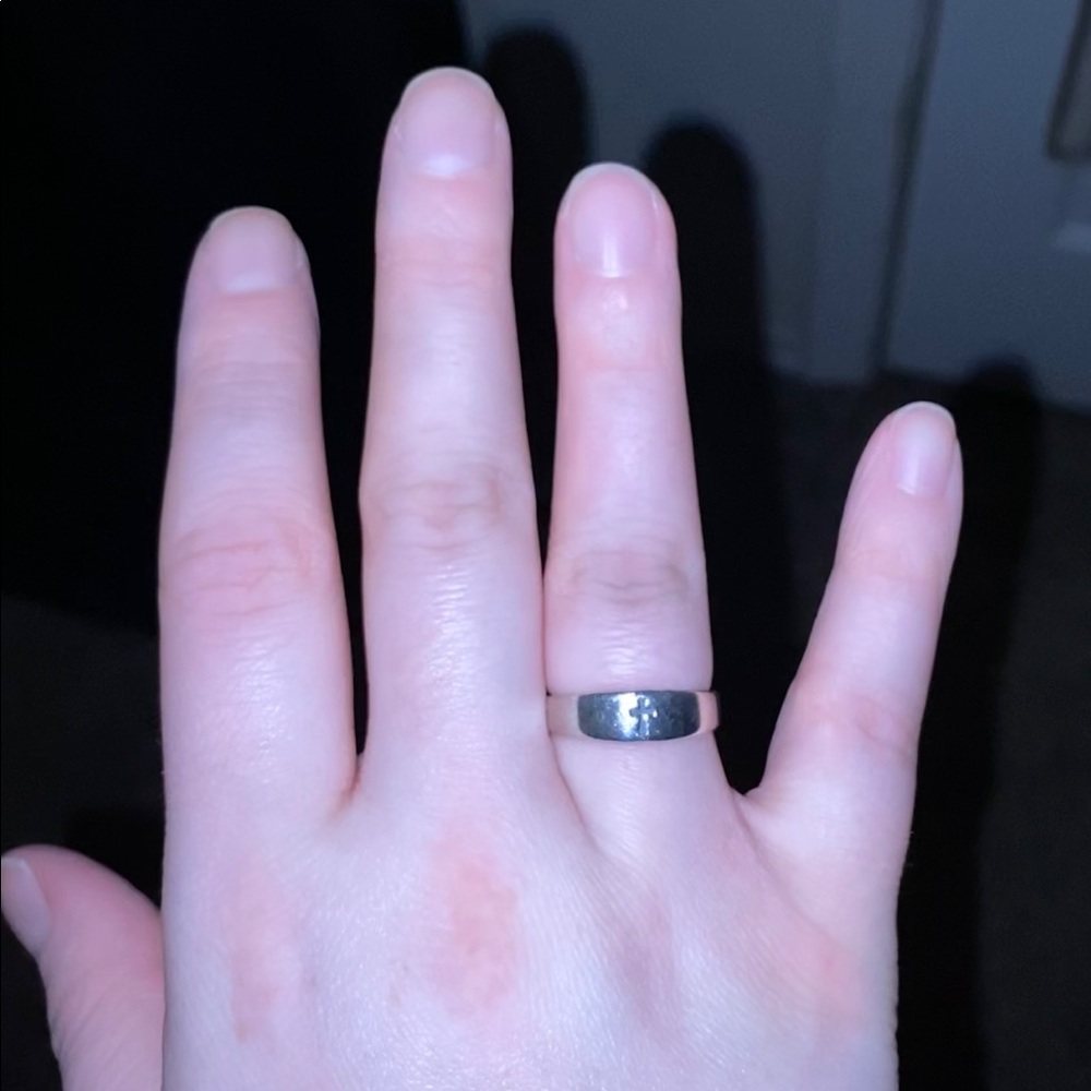 James Avery small crosslet ring